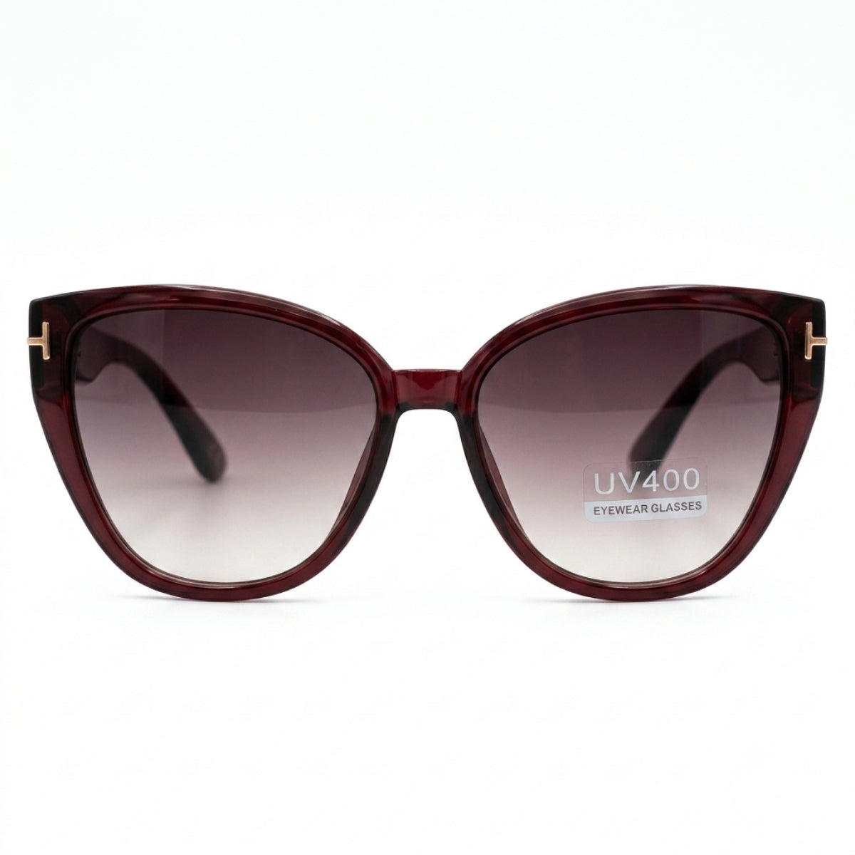 Women's Oversized Cat Eye Sunglasses – Brown Gradient Lens