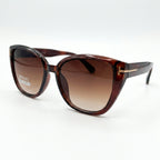 Women's Oversized Cat Eye Sunglasses – Brown Gradient Lens