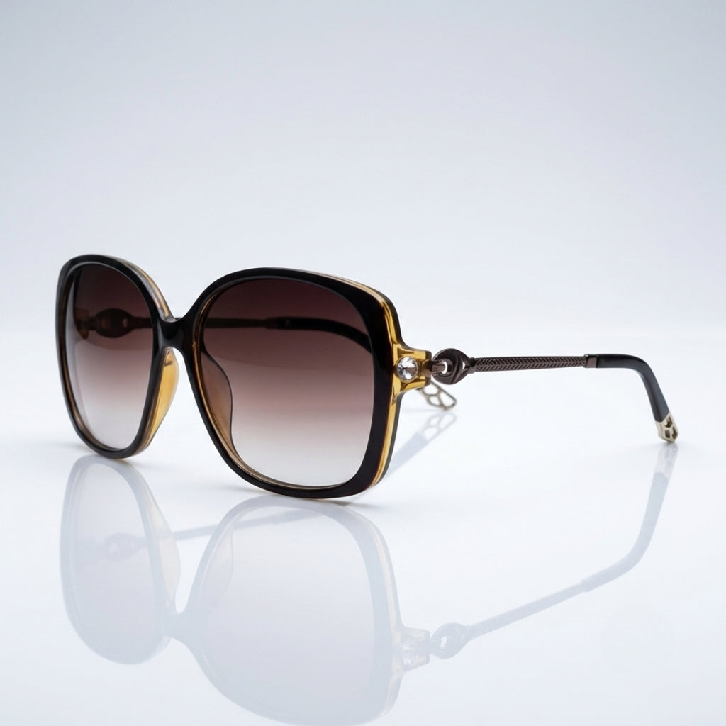 Luxury Oversized Square Gradient Sunglasses for Women