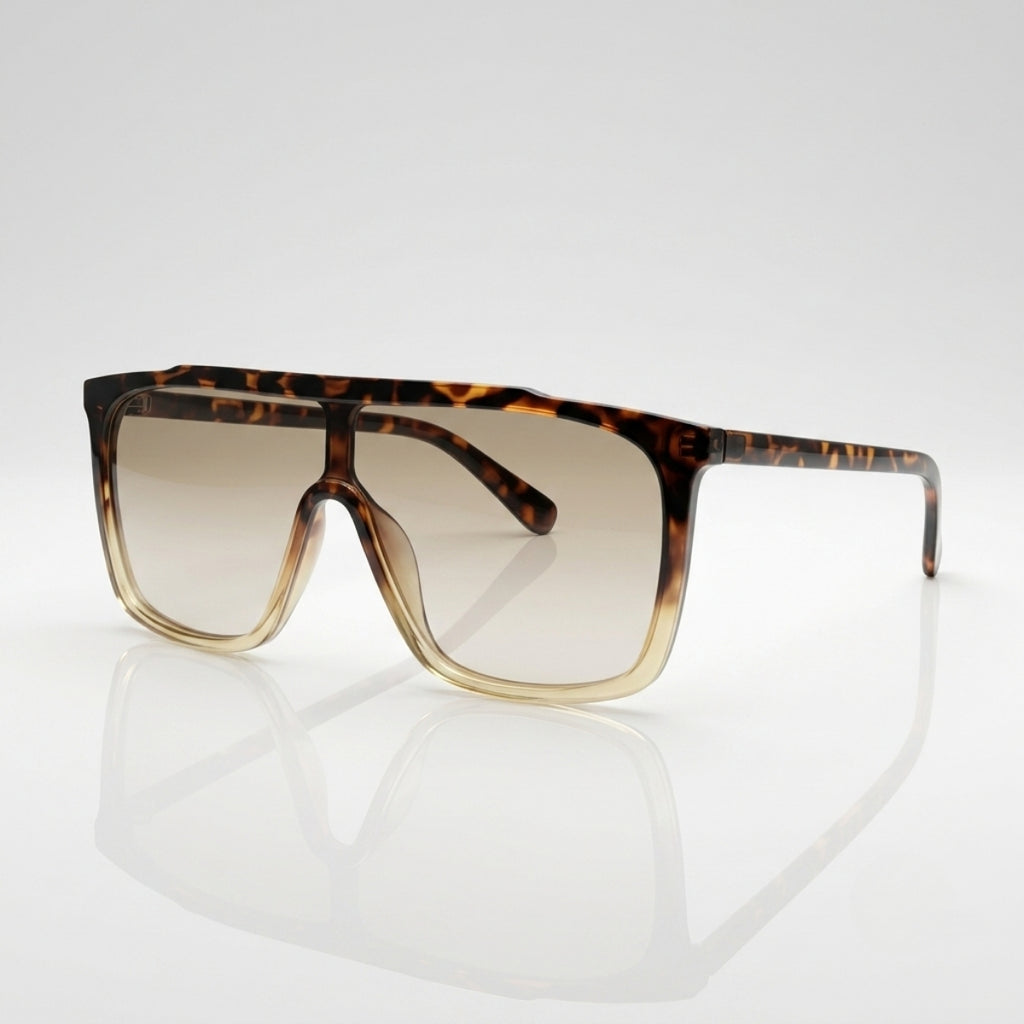 Men's Oversized Square Gradient Sunglasses