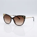 Dolce & Gabbana Brown Cat Eye Gradient Sunglasses for Women