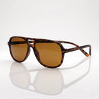 Classic Tortoise Brown Aviator Sunglasses for Men & Women